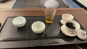兔子下山實(shí)木茶桌椅新中式茶臺(tái)金花梨木陽(yáng)臺(tái)辦公室書桌茶桌茶臺(tái)燒水壺一體 干泡茶桌+1中園+2小圍椅+茶水柜 【120*60*72cm】素銘茶桌 曬單實(shí)拍圖