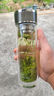 富光茶馬仕抗菌玻璃杯茶水分離泡茶杯男士水杯高檔商務(wù)禮品杯子 銀灰色320ml 曬單實(shí)拍圖