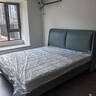 夢百合 泡芙軟床 現(xiàn)代輕奢臥室雙人婚床 奶油藍(lán)【搭配朗潤】180*200cm 曬單實(shí)拍圖