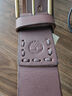 Timberland 添柏嵐 男士經(jīng)典皮革日常皮帶腰帶 戶(hù)外日常休閑商務(wù)復古經(jīng)典 深棕 36 曬單實(shí)拍圖