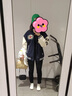 韓惠芷棒球服外套女2025春秋款學生韓版寬松百搭顯瘦刺繡情侶夾克ins潮 A29藏青春秋 【雙層有內里】 L 【建議100-125斤】 曬單實拍圖