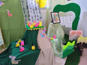 新中式國風(fēng)紗幔印花網(wǎng)紗布料幼兒園環(huán)創(chuàng  )diy裝飾古風(fēng)書(shū)法綠色布幔 彈力布299#抹茶綠(長(cháng)1米/寬1.6米 曬單實(shí)拍圖