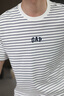Gap男女裝2025夏季新款logo條紋純棉短袖T恤常規(guī)上衣美版 藏藍(lán)色條紋 768022 M 美碼 L亞洲碼180/96A 曬單實(shí)拍圖