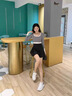 HEANEDUCK頭層牛皮小白鞋女2025新款夏季女鞋厚底增高板鞋真皮百搭休閑鞋子 白黑 37 曬單實拍圖