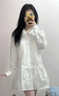 派吉鯊白色娃娃領(lǐng)長(cháng)袖襯衫連衣裙子開(kāi)春穿搭2025新款女裝小個(gè)子短裙套裝 開(kāi)衫+連衣裙【套裝】 S 40/45kg 曬單實(shí)拍圖