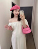 Jret白色度假風(fēng)裙子連衣裙女夏季新款大碼寬松顯瘦溫柔休閑泡泡袖長(cháng)裙 圖片色 L (建議110%7E125斤) 曬單實(shí)拍圖