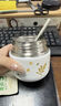 迷你燜燒杯壺316不銹鋼保溫湯壺寶寶悶燒粥杯學生上班保溫飯盒桶 香奶黃316不銹鋼300ml 曬單實拍圖