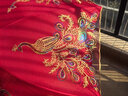 萊樞匯結(jié)婚紅傘婚傘新娘傘紅色出嫁傘婚慶用中式婚禮陪嫁出門紅雨傘喜傘 【鸞鳳和鳴】新娘傘-雙層刺繡 曬單實拍圖