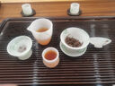 祥瑞盤古琉璃茶具套裝家用輕奢泡茶杯蓋碗套裝高檔送禮盒裝功夫茶具品茗杯 9頭飄綠琉璃竹節(jié)茶具【簡裝】 曬單實(shí)拍圖