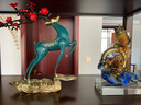 銅之祥《一鹿青云》梅花鹿銅擺件銅鹿家居酒柜裝飾品客廳玄關(guān)新中式 藍(lán)色 中號(hào) 長(zhǎng)25cm 寬11cm 高30cm 曬單實(shí)拍圖