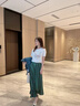 哈魯?shù)线B衣裙女2025夏裝新款法式氣質(zhì)設(shè)計感衣服小眾小個子長裙子夏季 藍(lán)色 S 【90-108斤】 曬單實拍圖