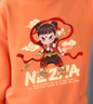 真維斯兒童套裝2025新款哪吒衣服男童女童秋裝國潮衛衣休閑褲運動(dòng)褲童裝 橘紅 倔強哪吒+黑 踏云哪吒X 120 曬單實(shí)拍圖
