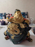 紀梵蒂 GEFIODEY黃銅關公擺件銅關羽擺件關二爺武財神家居裝飾工藝品開業(yè)供奉禮品 銅彩繪威震關公 曬單實拍圖