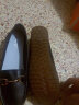 强人豆豆鞋女平底浅口单皮鞋舒适透气软面软底女鞋 JDA237030 黑色 39 实拍图
