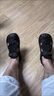 昌祥回力涼鞋夏季透氣涼皮鞋透氣洞洞鞋軟底軟面一腳蹬鏤空休閑網(wǎng)面開(kāi)車(chē)鞋 FH-616黑色 42 曬單實(shí)拍圖