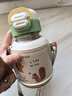 蘇泊爾（SUPOR）兒童保溫杯水杯寶寶學飲杯吸管杯嬰兒保溫杯316L兒童水壺外出 杯套款·芽綠 一蓋雙飲 500ml 曬單實拍圖