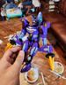 展高（JUMPGO）炫卡斗士2玩具正版金剛變形機器人汽車機甲玩具男孩生日禮物 炫藍雷霆王（三合體）四種形態(tài)+武器+卡牌-8159 曬單實拍圖