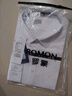 羅蒙（ROMON）長袖襯衫男潮流襯衣商務休閑打底衫上衣外套男裝CS8 白色 XL  曬單實拍圖