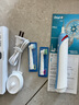 歐樂B（Oral-B）成人電動牙刷P4000深度清潔牙齦按摩3D聲波P系列圓頭送男友送女友情侶禮贈生日禮物 P4000魅力藍+6支適配刷頭 曬單實拍圖