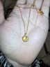 黃金三生有幸吊墜金包銀999銀杏葉掛墜送女友老婆女士生日禮物520 三生有幸吊墜項鏈【A款】 曬單實(shí)拍圖