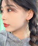 中國黃金小蠻腰耳環(huán)女2025新款足金耳飾輕奢生日禮物送女友老婆教師節禮物 足金小蠻腰耳環(huán) 約0.5g 曬單實(shí)拍圖