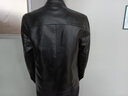 恒源祥皮衣男士秋冬季立領(lǐng)休閑外套pu皮男裝 黑色 M170/88A  曬單實(shí)拍圖