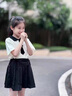 G.DUCKKIDS小黃鴨童裝女童套裝夏季薄款兒童套裝女孩中大童學(xué)院風(fēng)百褶裙衣服 學(xué)院風(fēng)套裝 150 (建議140cm 12-13歲左右)cm 曬單實(shí)拍圖