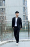 報(bào)喜鳥西服套裝男【吳磊明星同款】ONE系列商務(wù)金羊毛抗皺易打理西裝 曜石黑 50 A(180/100) /請(qǐng)備注腰圍或褲子 曬單實(shí)拍圖