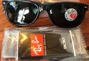 雷朋（RayBan）太陽(yáng)鏡徒步旅行者款全框開(kāi)車(chē)墨鏡男女款駕駛司機(jī)鏡0RB2132F 901/58黑色鏡框綠色偏光鏡片 尺寸55 曬單實(shí)拍圖