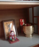 以搭財(cái)庫(kù)鑰匙相框擺件開金庫(kù)財(cái)神五路財(cái)八方財(cái)十二生肖金鑰匙公室擺件 【鼠】金庫(kù)擺件加強(qiáng)版+200粒元寶胡桃木色 曬單實(shí)拍圖