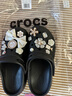 卡駱馳（crocs）洞洞鞋女 貝雅云彩Clog一腳蹬穿沙灘鞋涼拖鞋 208186-001 曬單實(shí)拍圖