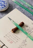 玉水湖青玉案玉石小楷毛筆蠅頭簪花行書(shū)楷書(shū)書(shū)法瘦金體細尖小號練字專(zhuān)業(yè) 青玉案毛筆單只裝【出鋒2.2cm】 小楷 曬單實(shí)拍圖