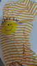 嬉皮狗小狗狗夏季薄款四腳衣服比熊博美寵物貓咪小型幼犬泰迪家居服睡衣 黃條笑臉 XL（建議體重11-15斤） 曬單實(shí)拍圖