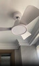皇將新款風(fēng)扇燈過(guò)道家用小尺寸餐廳吊頂電風(fēng)扇北歐變頻靜音吊扇燈 3葉丨全白色30寸變頻遙控 曬單實(shí)拍圖