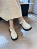 星期六女鞋樂福鞋女厚底低幫鞋2025春季新品英倫風(fēng)魔術(shù)貼瑪麗珍鞋子女 黑色 37 曬單實(shí)拍圖