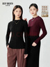 哥弟（GIRDEAR）女裝通勤風(fēng)直筒彈力小黑正裝西褲女1100454 黑 2XL (6碼) 曬單實(shí)拍圖