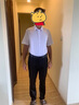 羅蒙（ROMON）休閑褲男商務(wù)時尚休閑西裝褲男彈力修身百搭褲子男裝 黑色薄款32 曬單實拍圖