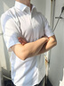 杉杉【DP免燙】短袖襯衫男純棉夏季新品商務(wù)正裝襯衣 白色 40 曬單實(shí)拍圖