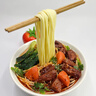 仿真面條拉面模型牛肉面重慶小面網(wǎng)紅拍攝道具飯店桌面擺件假面條 【紅燒牛肉面挑起款】 曬單實(shí)拍圖