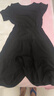 忻依美短袖連衣裙女2025夏季新款高級感氣質(zhì)時(shí)尚收腰顯瘦寬松休閑裙子 黑色 M （80-100斤） 曬單實(shí)拍圖