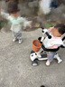 beunty巴比特兒童滑板車(chē)1-3歲可坐人三合一多功能嬰兒車(chē)寶寶推車(chē)溜娃車(chē)溜溜車(chē) 煙雨江南-推桿護欄萬(wàn)向輪+藍牙 曬單實(shí)拍圖