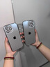 栗好嘉高端AG磨砂玻璃背板16自帶鏡頭膜15電鍍邊框蘋果iPhone14promax手機(jī)殼13原機(jī)色12全包保護(hù)套 AG納米磨砂護(hù)鏡【暗夜紫】 iPhone 16 promax 曬單實(shí)拍圖