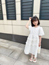樂卡利女童涼鞋兒童公主鞋2025年夏季新款女孩大童洋氣軟底防滑沙灘鞋子 米色32碼【內(nèi)長20.3cm】 曬單實拍圖