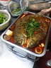 糜嵐不銹鋼烤魚爐商用烤魚盤家用碳烤魚鍋加厚烤魚托盤炭燒戶外擺攤款 36*27cm魚1-2斤 特厚通風(fēng)無(wú)抽拉款 曬單實(shí)拍圖