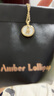 Amber Lollipop張杰同款貝母項鏈女字母頸鏈鎖骨鏈生日七夕情人節禮物送女友老婆 金色烙印-S 曬單實拍圖