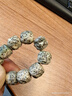 月印百川 星月菩提子手串原生態(tài)青花瓷石玉料手鏈佛珠念珠約10*11mm 曬單實(shí)拍圖