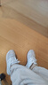 阿迪達(dá)斯adidas三條紋女鞋黑白撞色休閑跑步鞋ID8765 37碼 曬單實(shí)拍圖