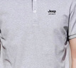 JEEP SPIRIT吉普短袖t恤男夏季韓版Polo衫男士百搭半袖體恤上衣服 灰色 4XL  曬單實(shí)拍圖