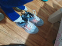 李寧熱男童鞋子秋冬季透氣運動(dòng)鞋學(xué)生跑步鞋網(wǎng)面氣墊減震增高鞋子 灰橘 36 曬單實(shí)拍圖