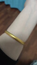 金至福黃金古法半實(shí)心足金999內心經(jīng)泥鰍背傳承手鐲鐲子送女友生日禮物 約30克【多退少補】 #58 曬單實(shí)拍圖